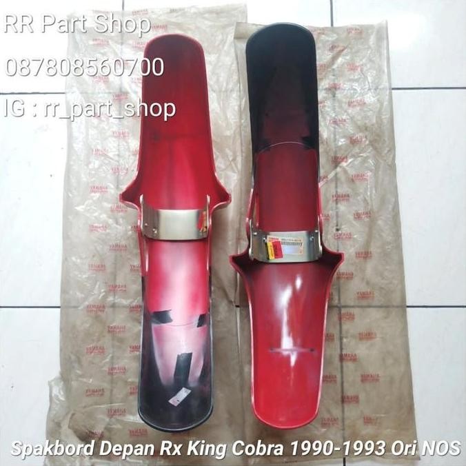Spakbord Depan (Front Fender) Merah Cabe Rx King Cobra 1990-1993 Ori