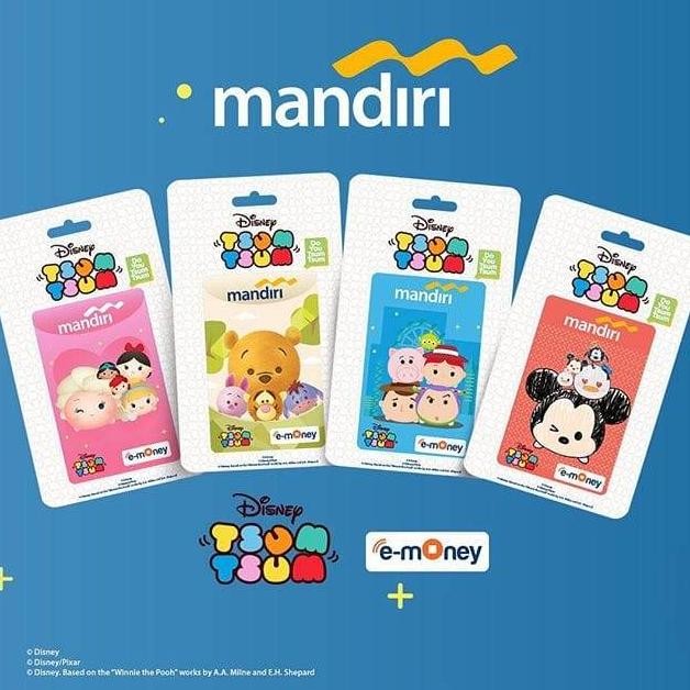 Mandiri eMoney Disney TSUM - TSUM ORI /Like eTOLL Tapcash Flazz or Brizzi Nugi