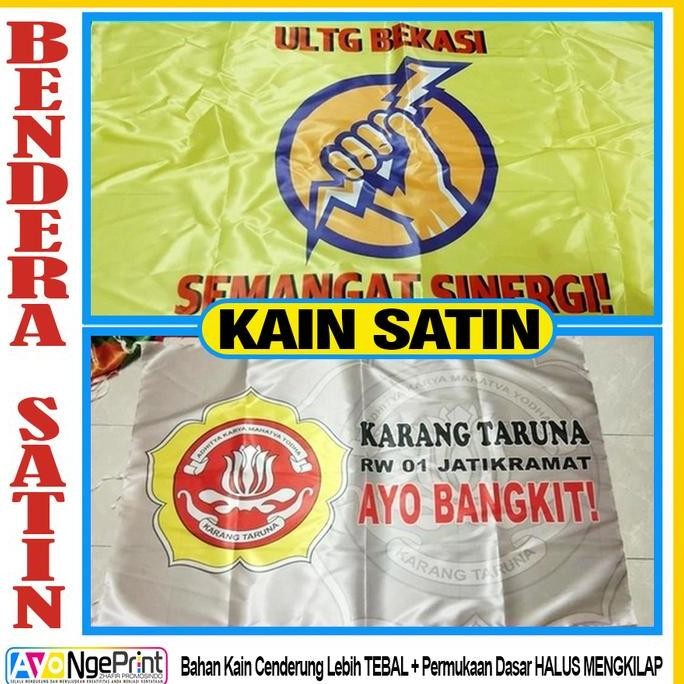 BEST SELLER CETAK SPANDUK KAIN SATIN SATUAN /BENDERA /UMBUL2 /PECEL LELE /PERMETER 