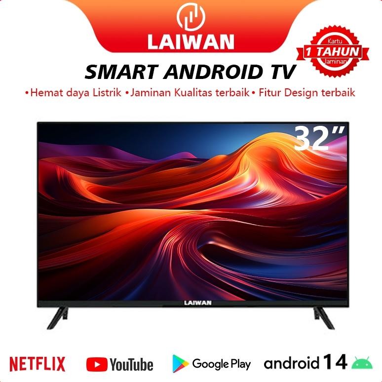 LAIWANLED TV digital 32 inch Smart tv Android 32 inch YouTube/WiFi