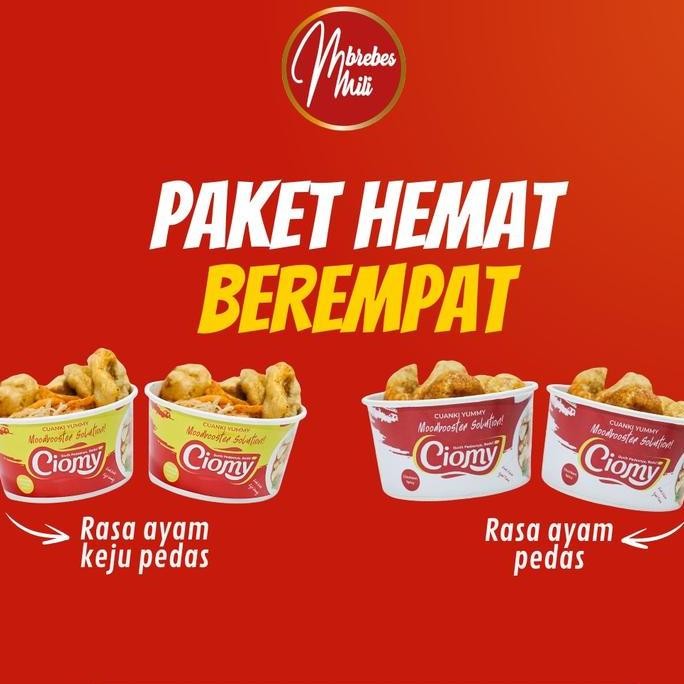 

JB Ciomy Cuanki Cheese Ayam Keju dan Ciomy Cuanki Ayam Pedas isi 4 None