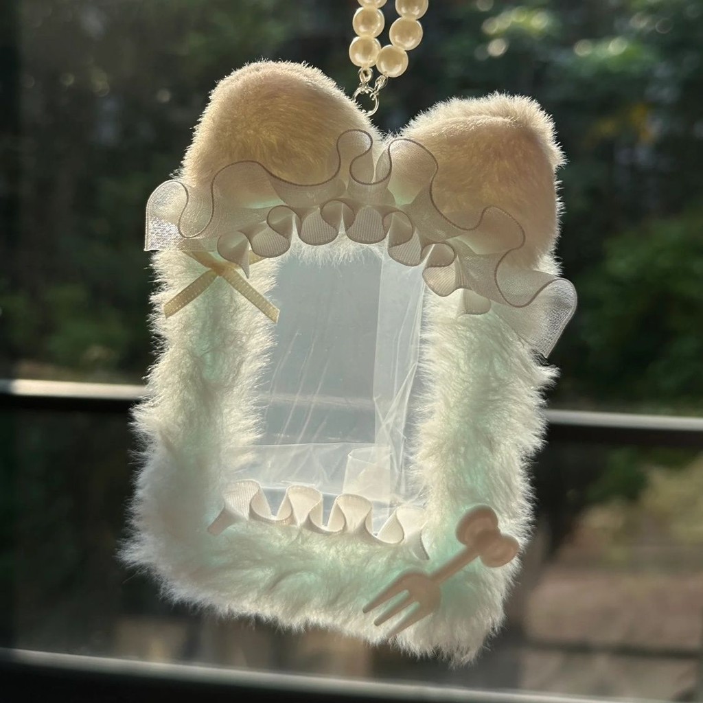 

[PickMe Shop] Tempat Kartu Renda Anak Kucing Mewah 3 Inci Tempat Penyimpanan Foto, Liontin Tas