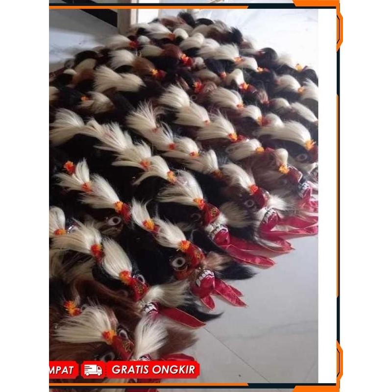 

Termurah!!! Topeng Ganongan - Bujang Ganong Reog Ponorogo Asli Full Rambut Tebal Halus Sintetis Mainananak PPP-777