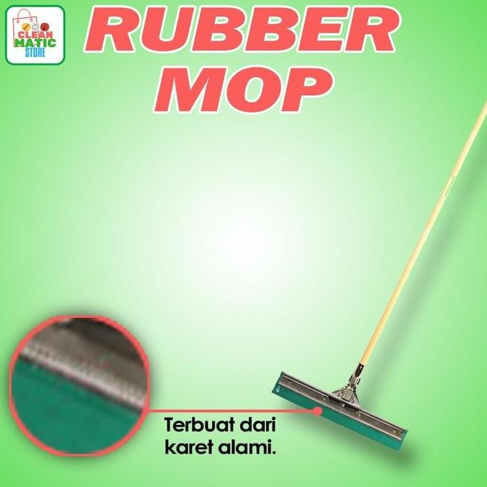 SALE CLEAN MATIC RUBBER MOP PENDORONG AIR LANTAI TONGKAT BESI PENGERING PEL KARET