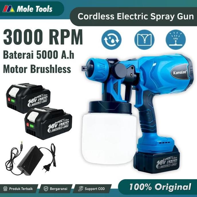 SALE SPRAY GUN MESIN CAT LISTRIK KAMOLEE | ALAT SEMPROT CAT ELEKTRIK PORTABLE,MESIN CAT SEMPROT,KAMO