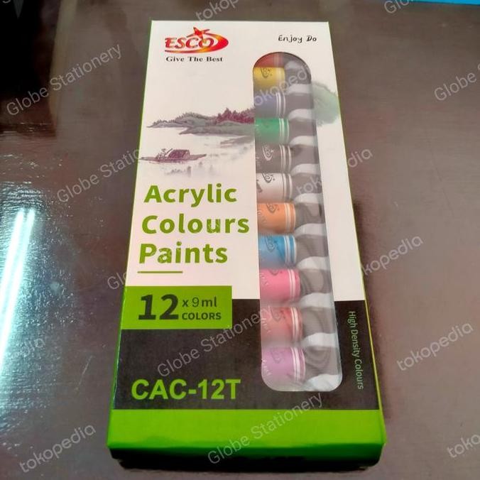 

Cat Acrylic Esco 12 Warna X 9Ml / Cat Akrilik 9 Mililiter X 12 Cac-12T