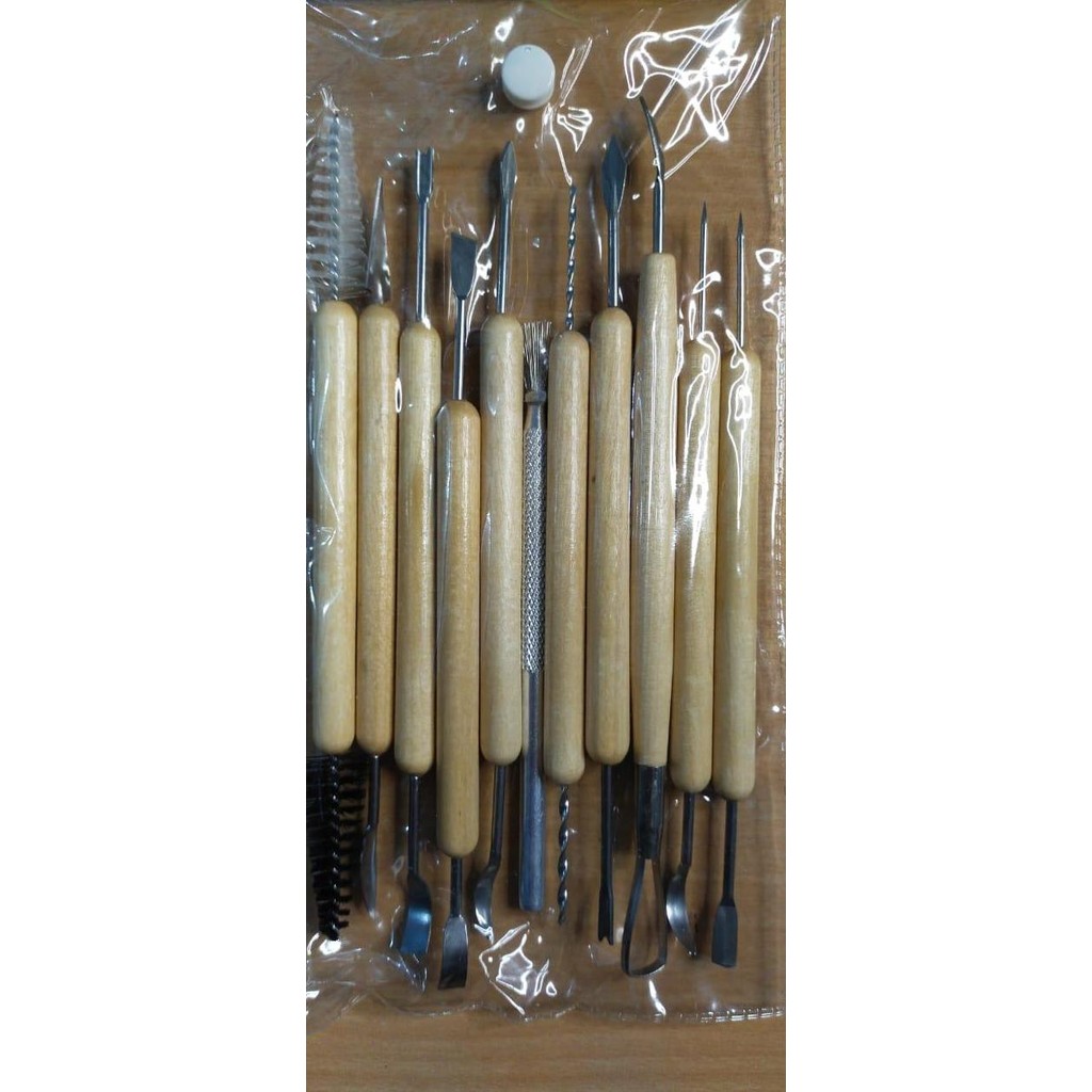 

Clay Tool Set, Vtec E 0088-10B'6. Isi 11 Ukuran 6