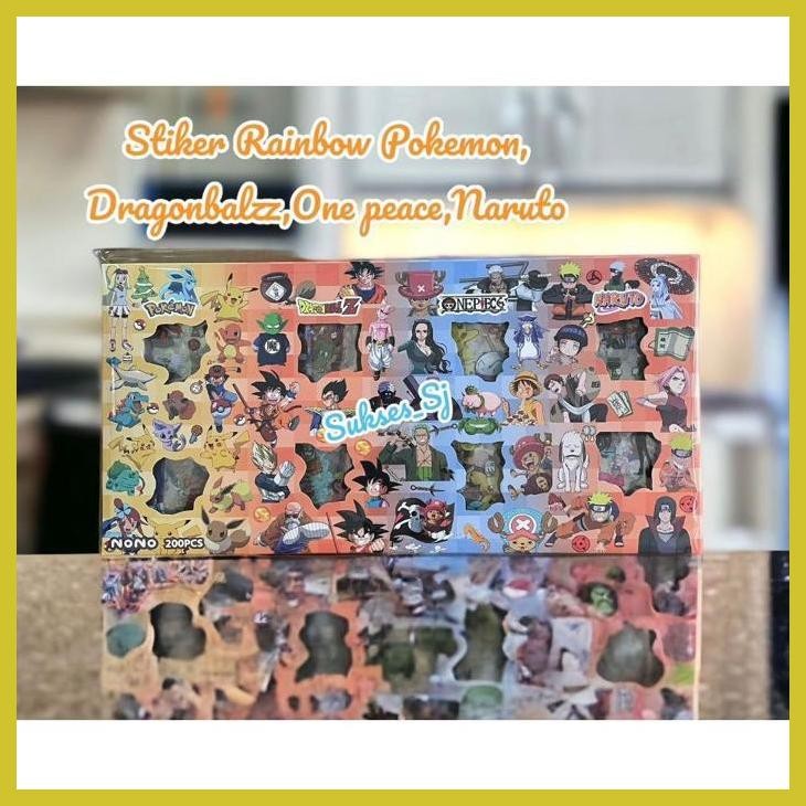 

(VIRAL PRODUK) STIKER NONO ANIME RAINBOW /NARUTO/POKEMON/DRAGONBALL/ONE PIECE ISI 200 LEMBAR GOOD QUALITY