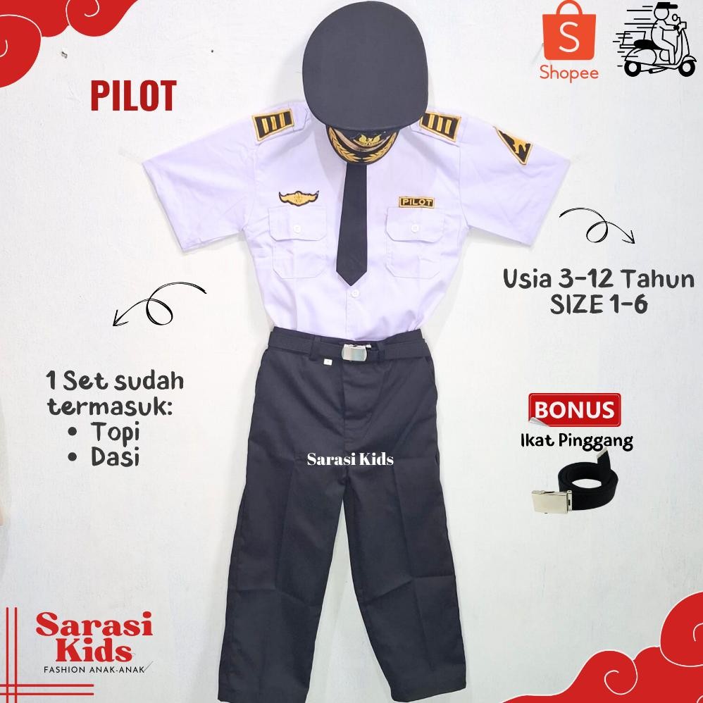 Baju Pilot  Anak Laki-Laki  Costum  Anak Laki-Laki Pakaian  Anak Laki-Laki Seragam Pilot  Anak Laki-
