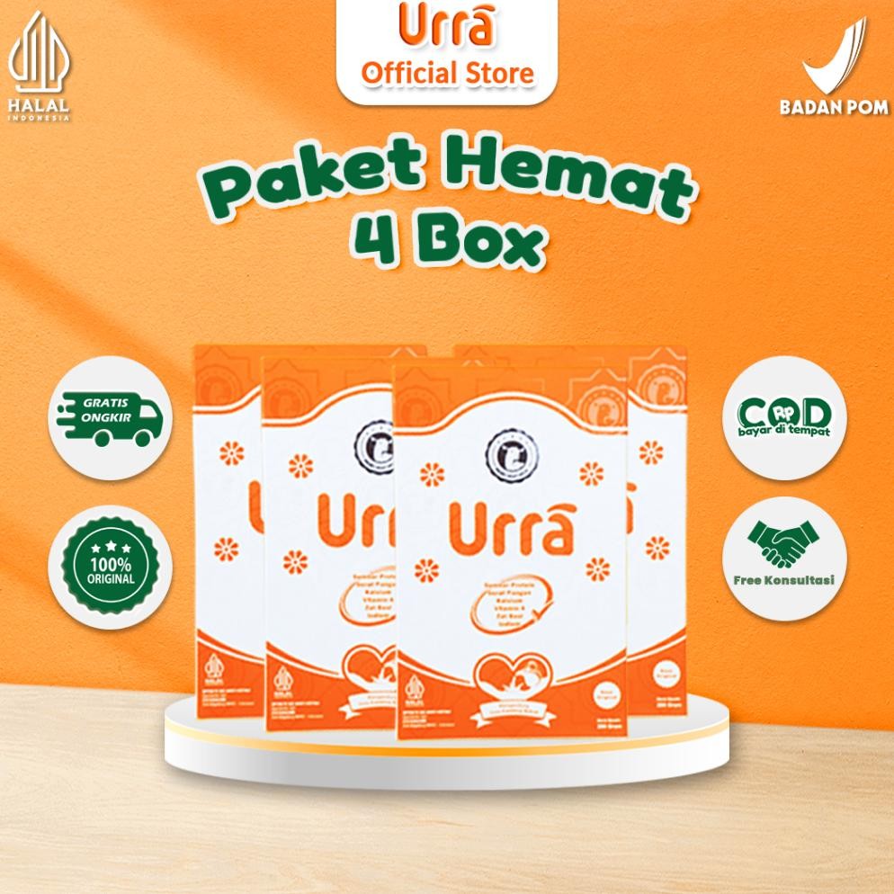 

NO_MORE URRA Susu Kambing Saanen Untuk Penambah Berat Badan & Tinggi Badan Anak - 4 Box