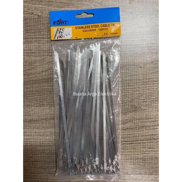 

Kabel / Cable Ties Stainless Steel Ss 4.6 X 200 Mm