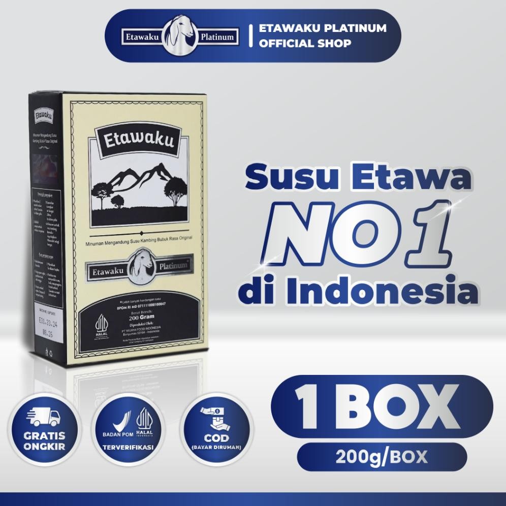 

NO_MORE Etawaku Platinum Susu Kambing Etawa Murni + Krimer Bubuk isi 200 gr