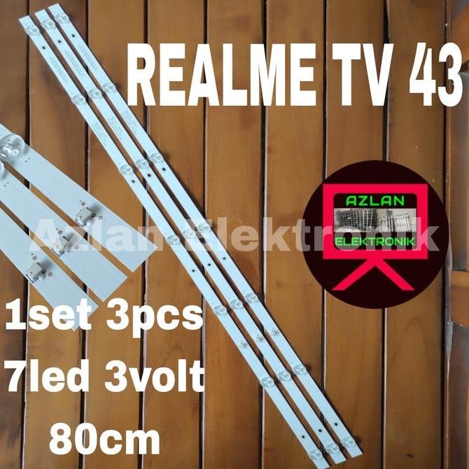 BACKLIGHT LED TV REALME TV 43INCH LAMPU BL 7LED 3V 3PCS