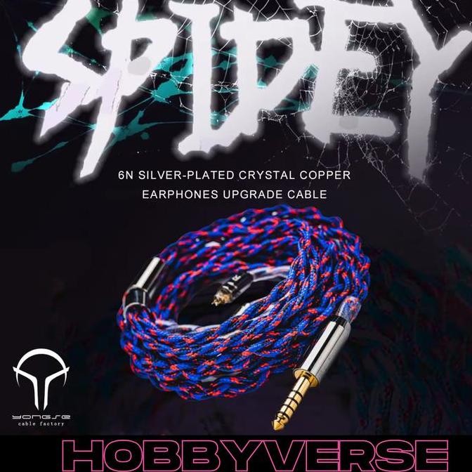 Yongse Spidey High Purity 4 Strand 6N Silver-Plated Crystal Copper In Ear Monitor Iem Earphones Upgr