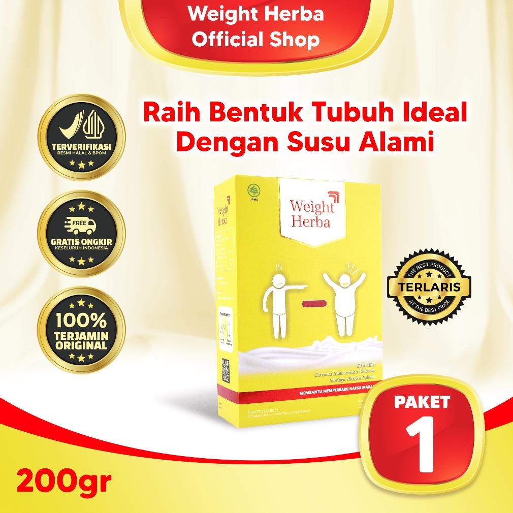 

NO_MORE Weight Herba - Susu Herbal Penambah Berat Badan Permanen 200gr