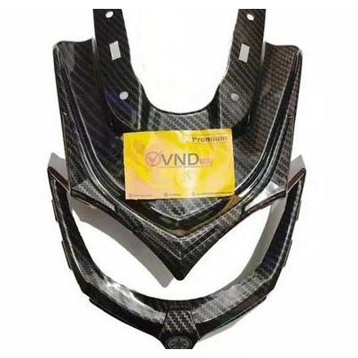 Aksesoris Variasi Tameng Topeng Lampu Depan Motor Nmax Motif Carbon