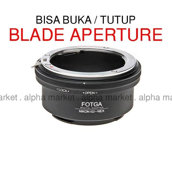 Adapter Adaptor FOTGA Lensa SLR DSLR Nikon G F AI AIS AI-S AF-S AFS AFD AF-D to ke Kamera Sony Mirro