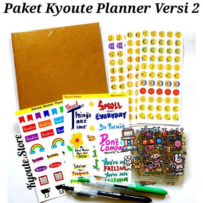 

Tersedia Paket Buku Planner Kyoute Simple Monthly Weekly Daily A5 + Sticker Lucu