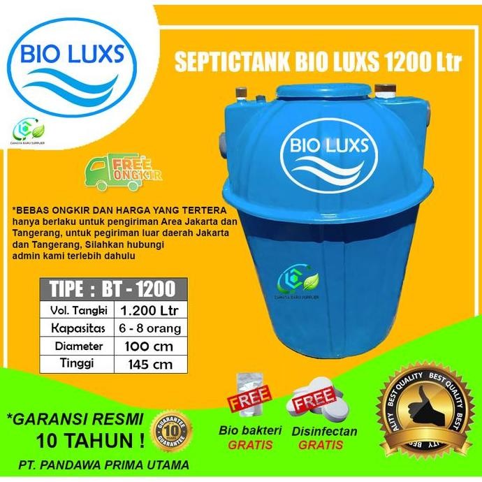 Septic Tank Bio, Biotech, Biotank, Septic Tank Bio 1200 Liter