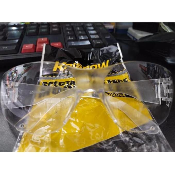 Krisbow Kacamata Safety Keselamatan Kerja - Bening Kuat Awet Murah