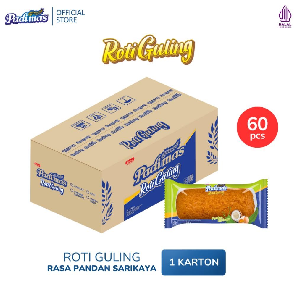 

NO_MORE Padimas Roti Guling Rasa Pandan Sarikaya - 1 Karton