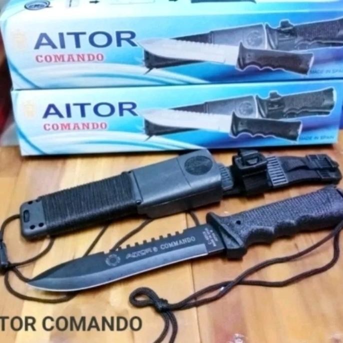 Alat Camping Pisau Piso Sangkur Aitor Comando Outdoor Survival