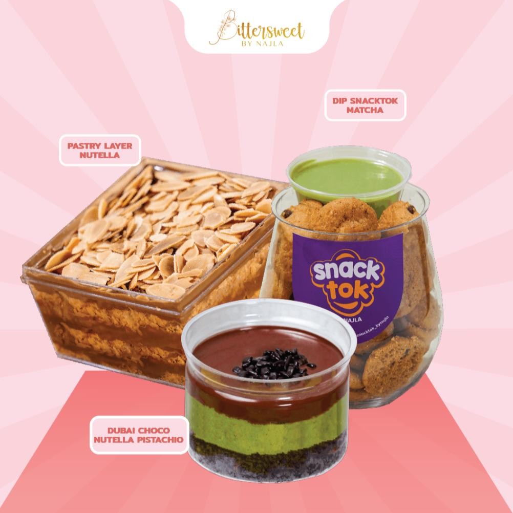 

NO_MORE Nutella Layer + DIP Snacktok Matcha + Dubai Choco Nutella [ Best Price ]