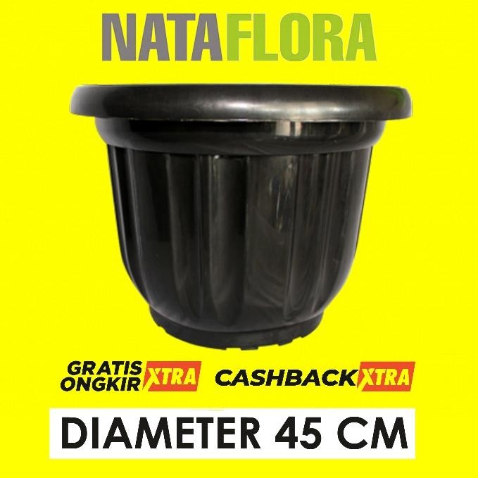 pot 45 cm hitam jumbo besar untuk tabulampot termurah di pondok gede Nugi