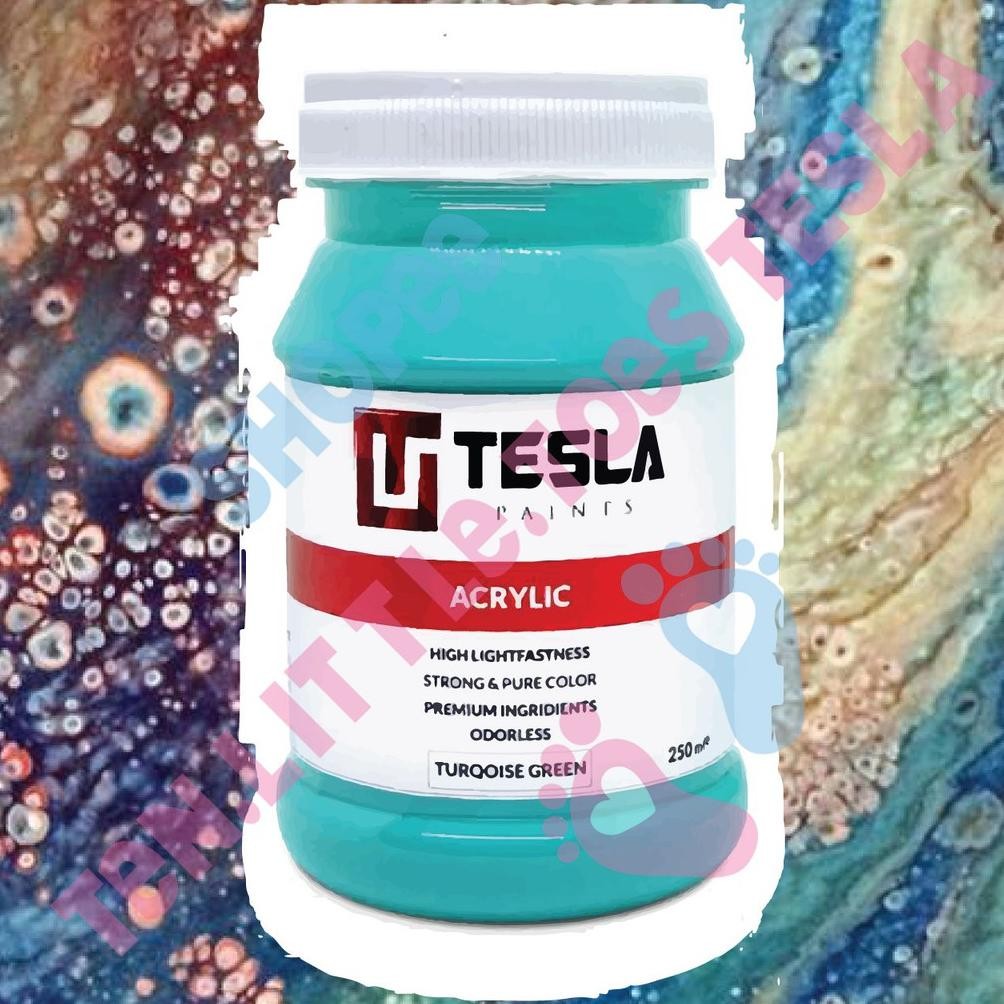 Tesla Paints 250ml - Acrylic Paints - Cat Akrilik - Tesla Paint - Cat Acrylic Nugi