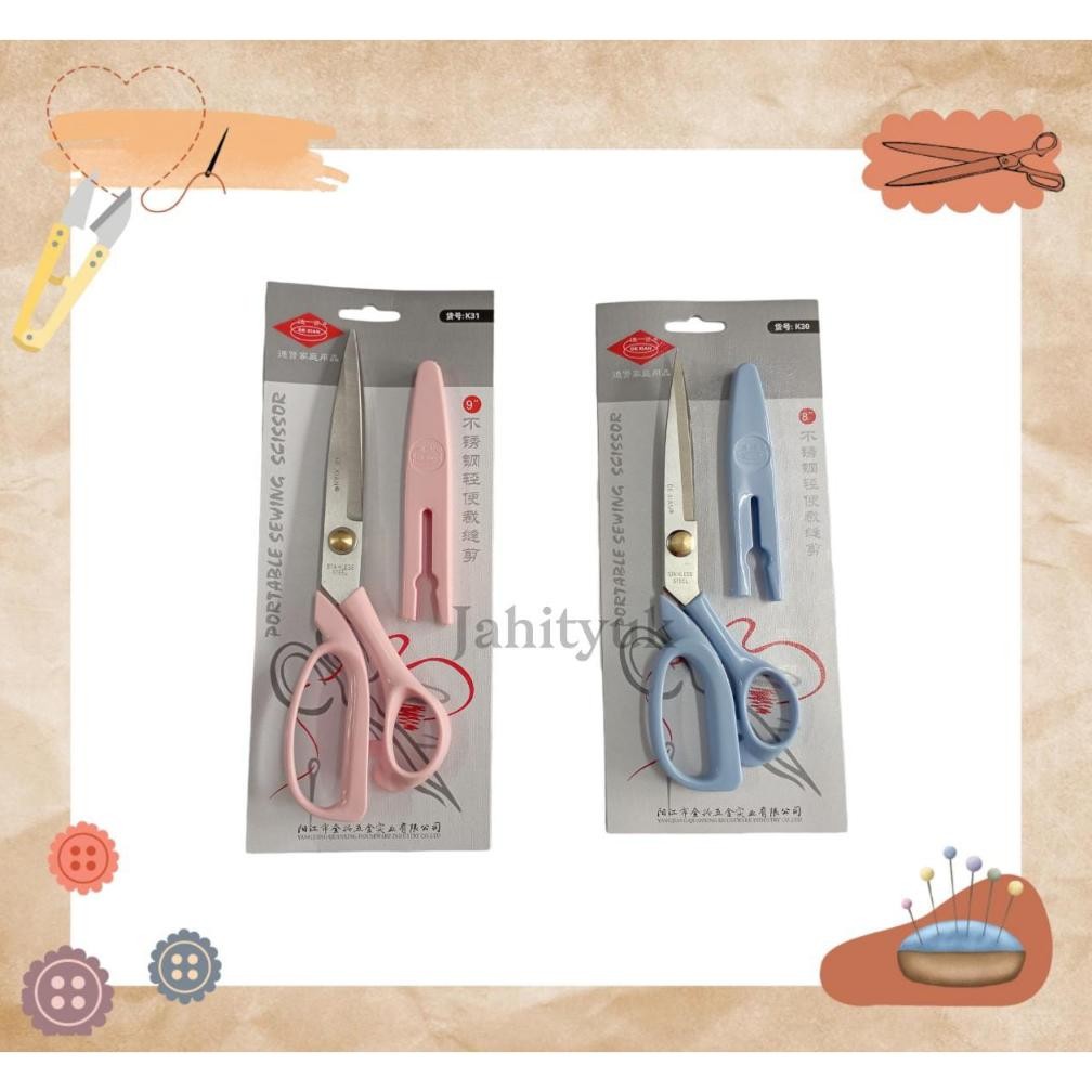 

Gunting Potong Kain / Gunting DE XIAN dengan tutup K30/8" dan K31/9" Nugi