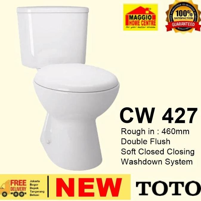 Kloset Duduk Toto Dual Flush - Kloset Toto Cw 427 New - Toto