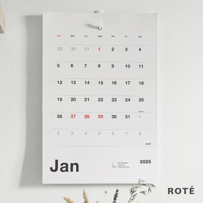 

Tersedia Kalender Dinding Jumbo Estetik - Planner Wall Calendar Aesthetic 2024