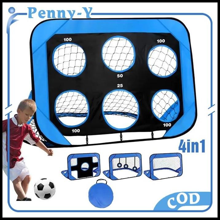 Gawang Sepak Bola Portable Latihan Sepakbola Gawang Bola Anak Gawang Lipat