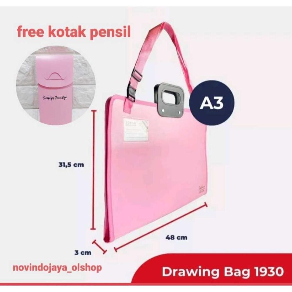 

DRAWING BAG A3 / TAS BUKU GAMBAR A3 TOPLA 1930 ( 6 VARIANT WARNA ) TERLARIS Nugi