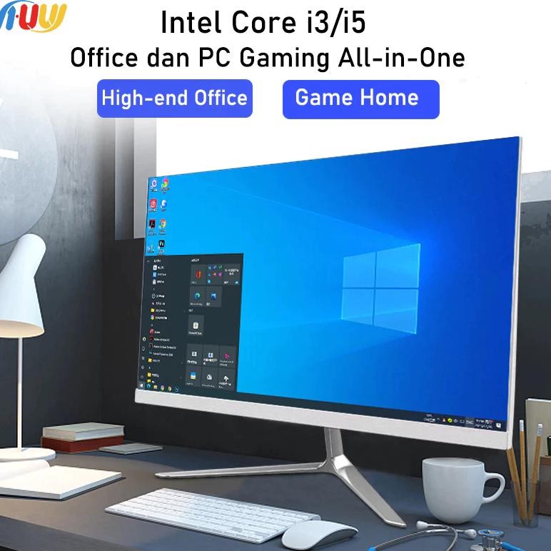 Huw All In One 19 [layar sentuh]Komputer All in one PC gaming Core Intel i5/i7 RAM 8G/16G SSD 256G/5