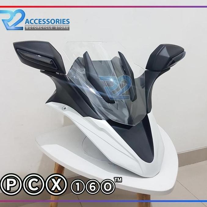 Tameng Windshield+Spion Lipat PCX 160