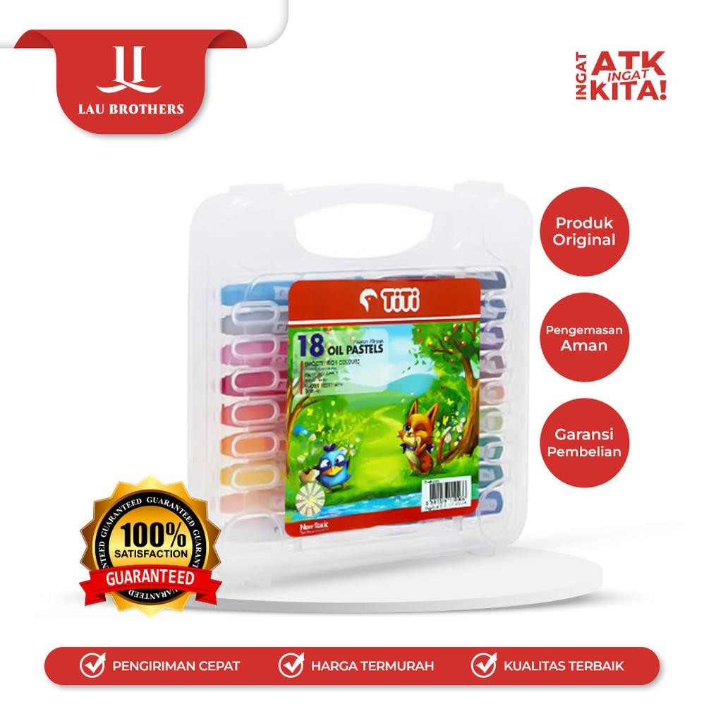 

TITI KRAYON MINYAK/ CRAYON OIL PASTEL 18 TI-P-18S (1SET) Nugi