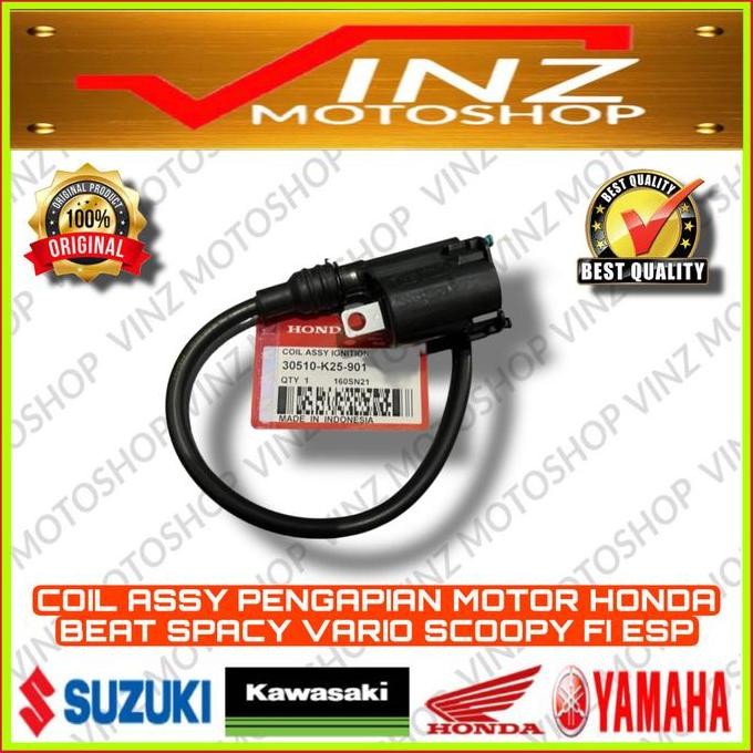 Tersedia Koil Assy Pengapian Motor Honda Beat Spacy Scoopy Vario FI ESP | Koil Ori
