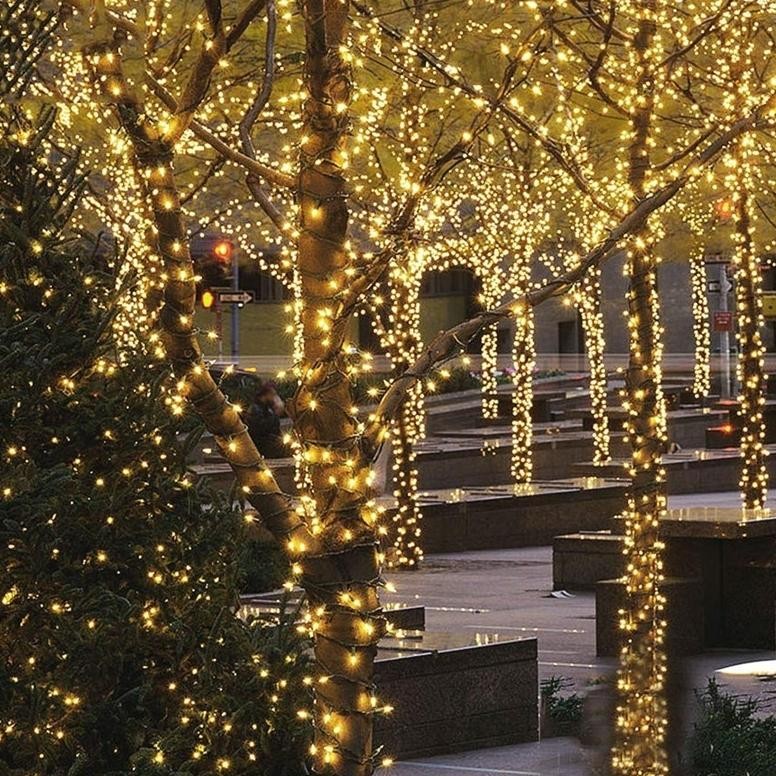 Anbolt Lampu hias 17 agustusan Ramadhan 10/20M, Lampu Tirai, Lampu Berkedip Tahan Air Luar Ruangan, 