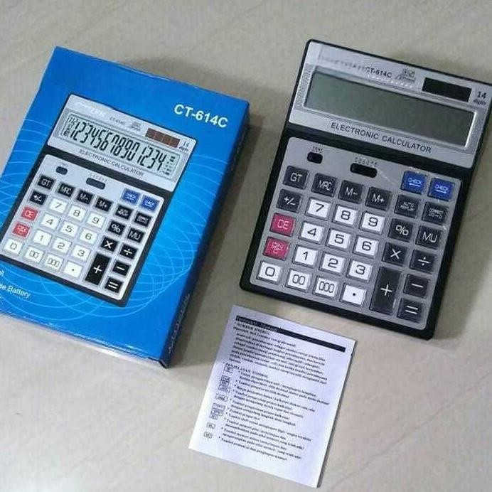 

Kalkulator SDC 614-C Tombol Besar Mika 14 Digit 2 Power SDC 614C 14 DIGIT CEK ULANG CT Nugi