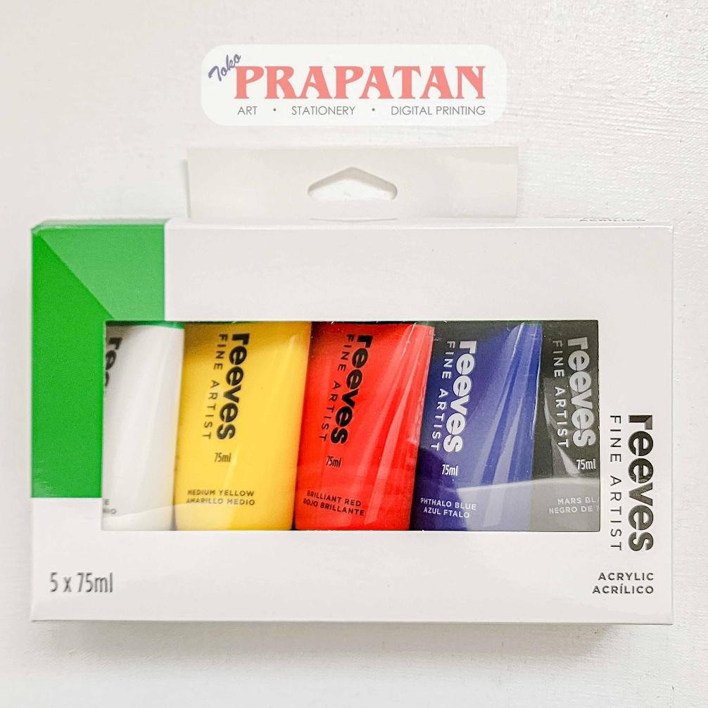 

Cat Akrilik Set Reeves Fine Artist 5x75ml | Reeves Acrylic Set Nugi