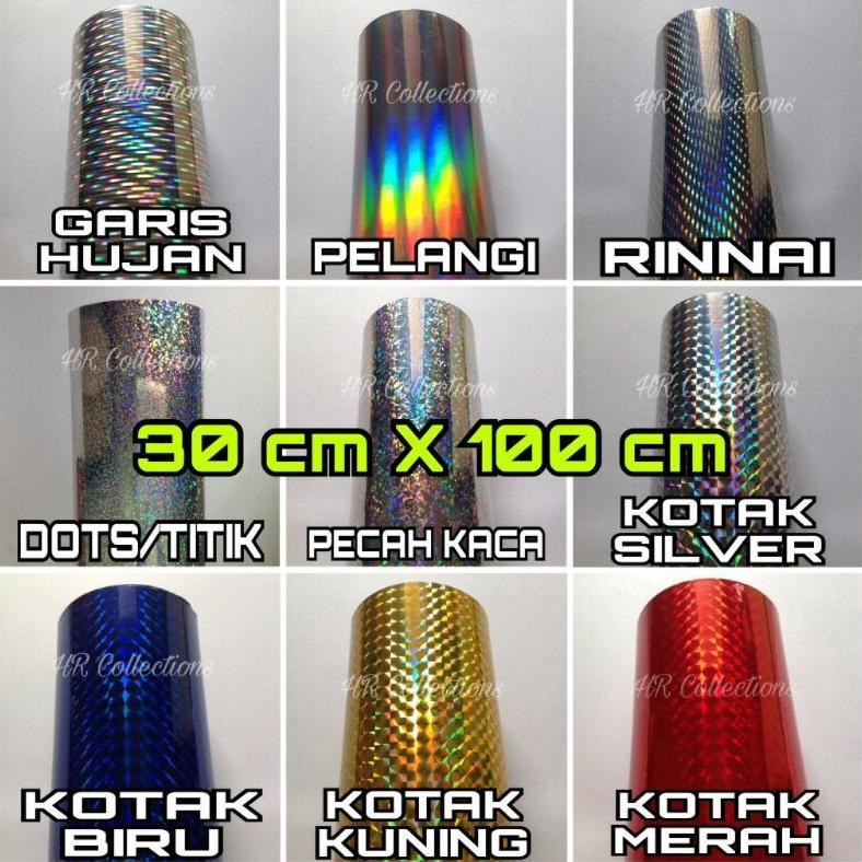 

Stiker / Sticker Lure 3D Hologram 30cm X 100cm Nugi