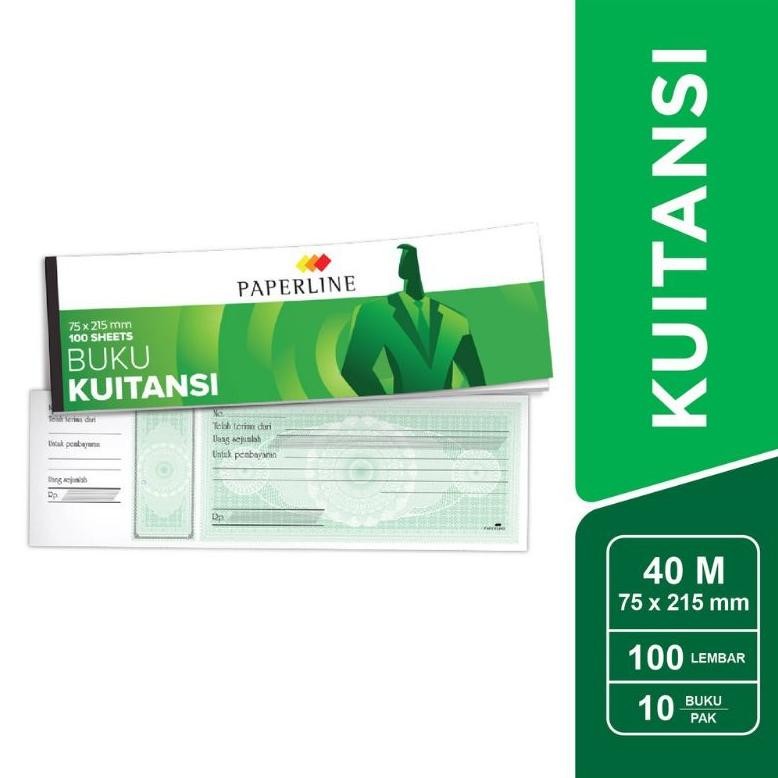 

Kuitansi Paperline 40 Mini / Kecil / (1pak/10buku) Nugi