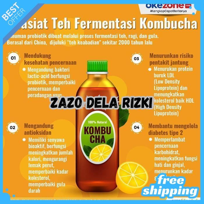 

SCOBY BIBIT BIANG TEH KOMBUCHA - DIAMETER 8 - 10 CM TEBAL 0,5 CM + STARTER 200 ML JAMUR DIPO KIT FERMENTASI BREWING RAGI SCOBI SCOBBY TEH KOMBUCHA ANTIOKSIDAN SEHAT BY ZAZODELARIZKI