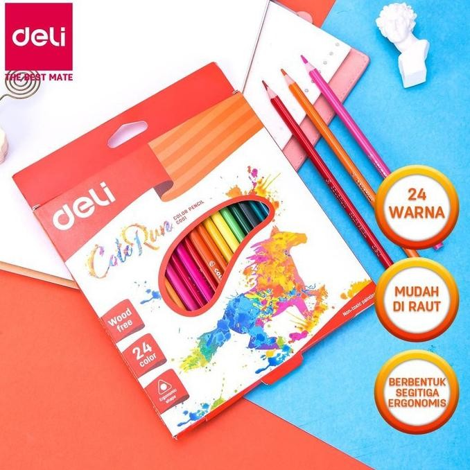 

Pensil Warna 24 Warna Panjang DELI Colorun - EC00120 Nugi