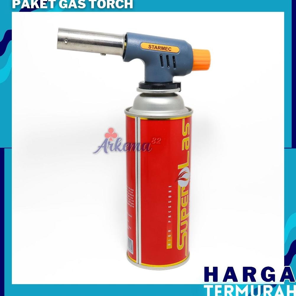 PAKET GAS TORCH | PORTEBLE GAS TORCH | BLANDER LAS SET + GAS | KEPALA LAS | ALAT BAKAR MAKANAN | SET