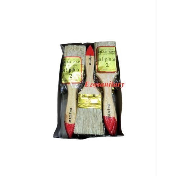 

4" SATULUSIN Kuas 633 Gagang Kayu MURAH 4 inch 12pcs/1Lusin Nugi