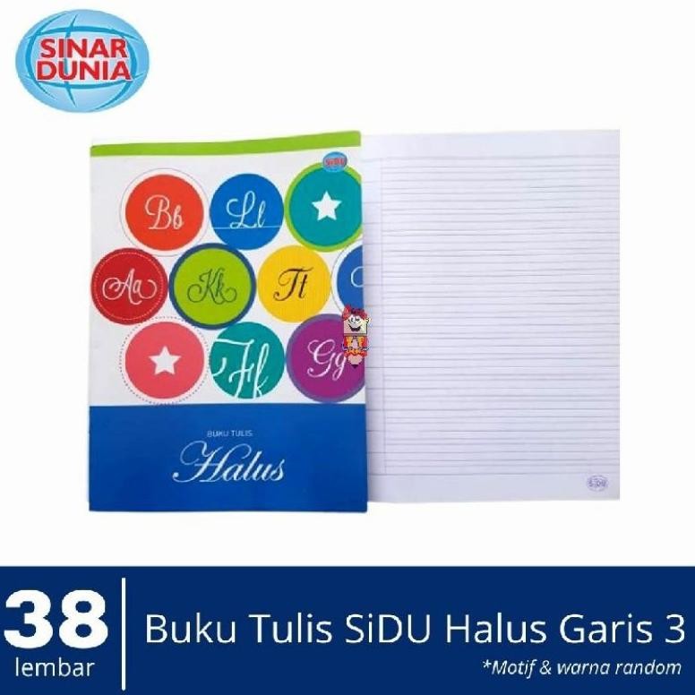 

Buku Tulis garis 3 sinar dunia (1pak/10pcs) Nugi
