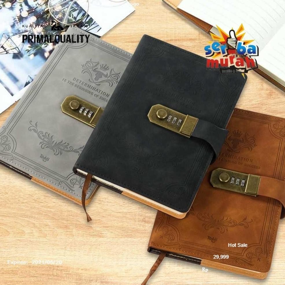 

Buku Catatan 200 Halaman Dengan Kunci A5 Retro Password Diary Tebal Kreatif Buku Catatan Siswa Alat Tulis Binder Primal Toddi Buku Catatan Harian Notebook Cover Kulit Kunci Password A5 - TD100 Quality Nugi