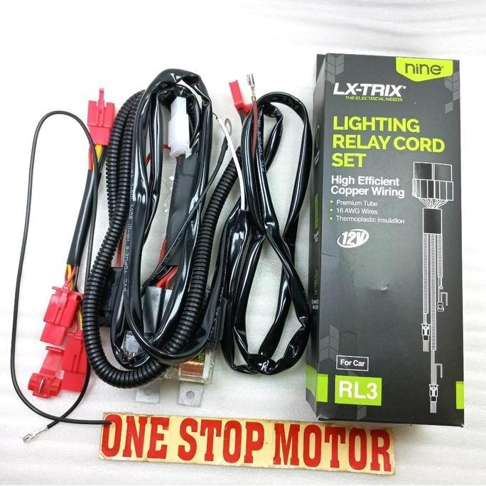 RELAY SET RL3 RL5 LAMPU TEMBAK MOBIL & MOTOR ORINAL ORI ASLI LUMINOS
